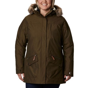 Columbia Ženske Jakne - Carson Pass Interchange Plus Size Maslinasto Zelene | JRFE-90532